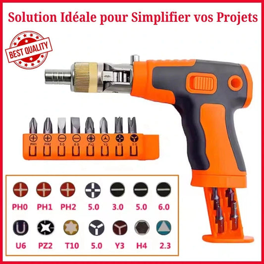 Tournevis Pistolet Multifonction 16 en 1