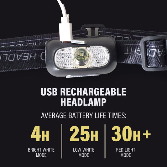 Lampe frontale LED ultralégère