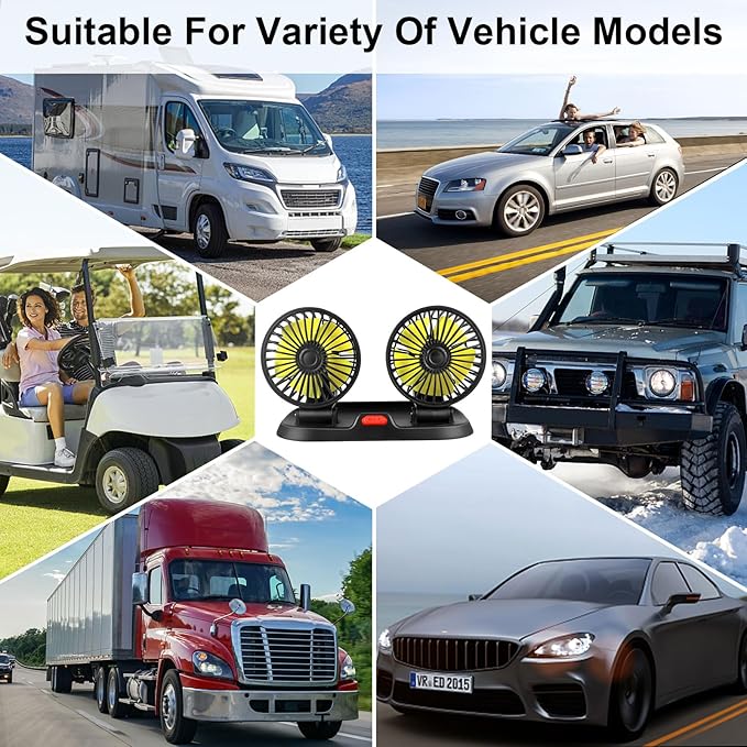 Ventilateurs de voiture 360°