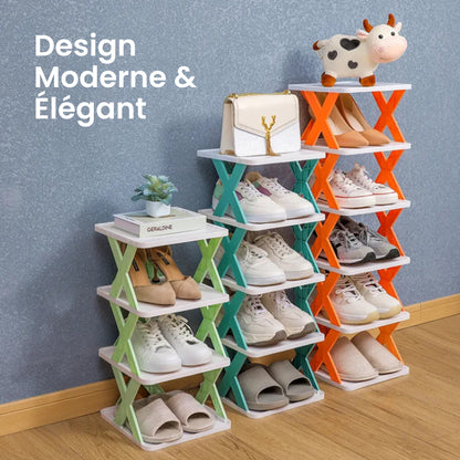 Organisateur des chaussures de 5 étages