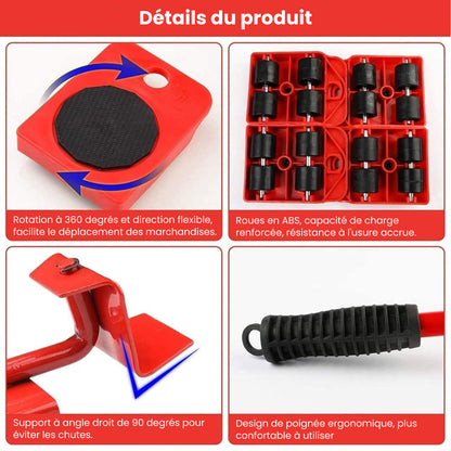 Glisseurs Robustes pour Déplacement de Meubles