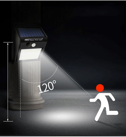 2x lampe solaire avec détecteur de mouvement